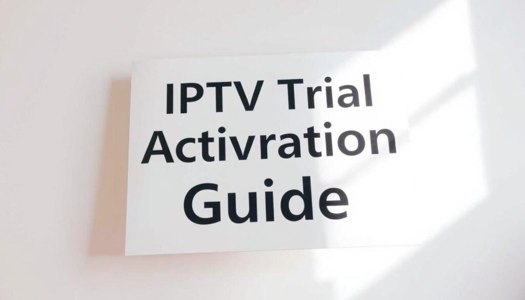 IPTV Trial Activation Guide IPTV Trial Activation Guide